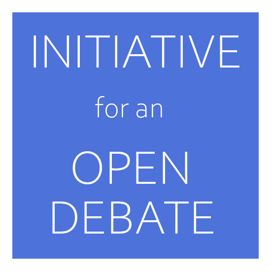 Initiative for an open debate